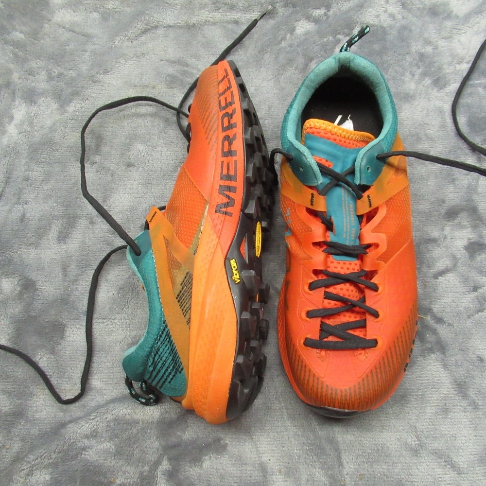 Merrell Mens 7 Shoes Orange Teal Trail Running MTL MQM Hiking Lightweight Jog